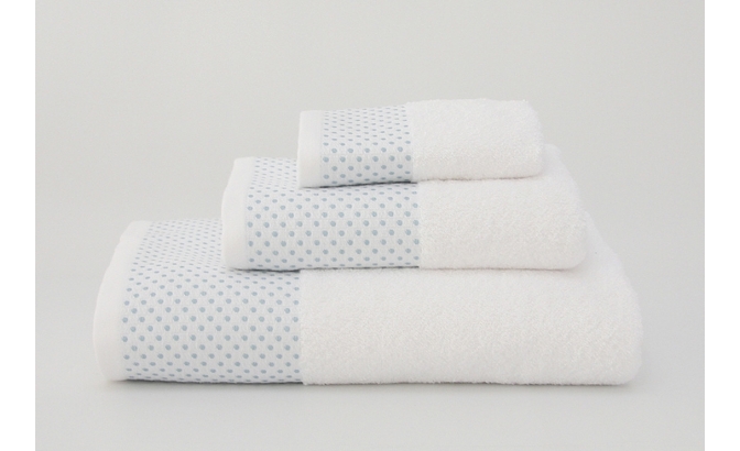 Bolas branco/verde água