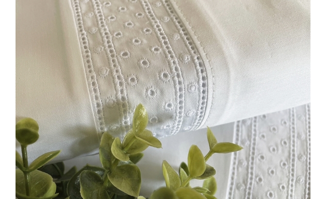 SATIN 300 threads Top sheet with...