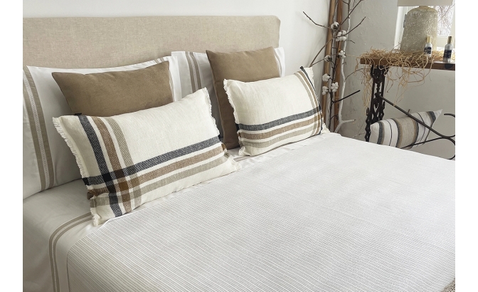 Couvre lit Roca beige