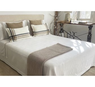Couvre lit Roca beige