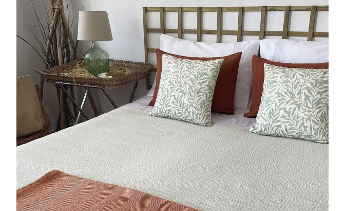 Couvre lit Alpes vert