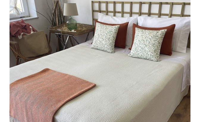 Couvre lit Alpes vert