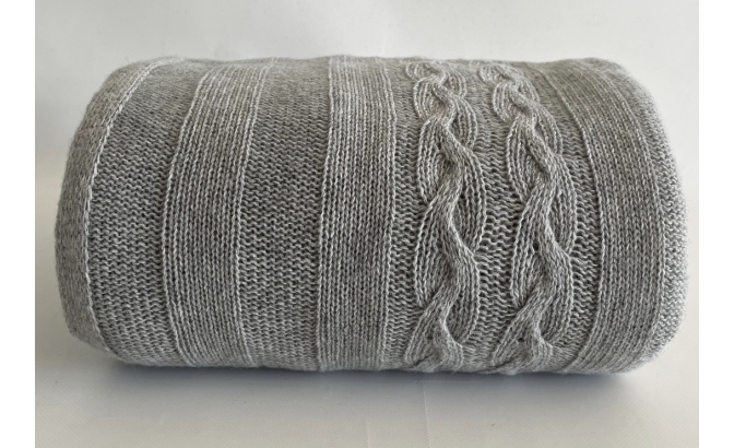Couverture en laine Gris