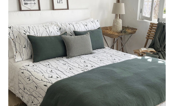 Set de housse de couette Funchal vert