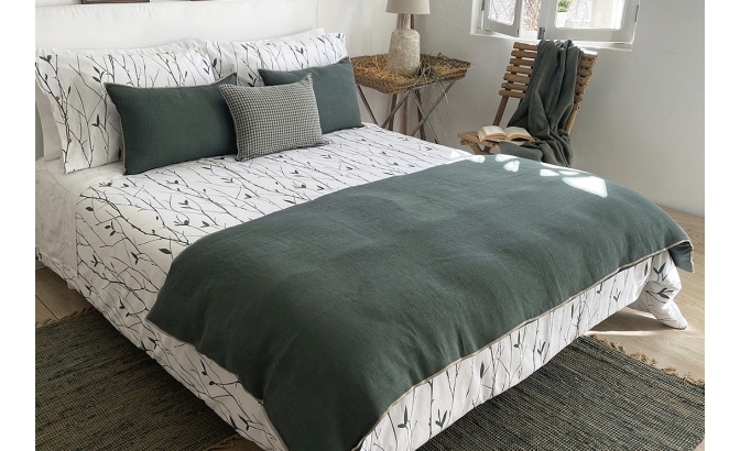 Set de housse de couette Funchal vert