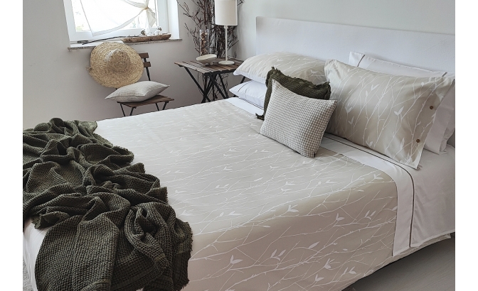 Conjunto saco edredão Funchal beige