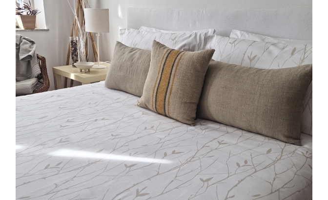 Conjunto saco edredão Funchal branco