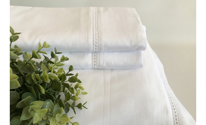 Drap de dessus avec oreillers Safira...