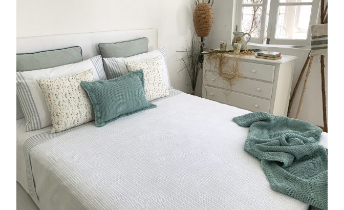 Couvre lit Roca vert