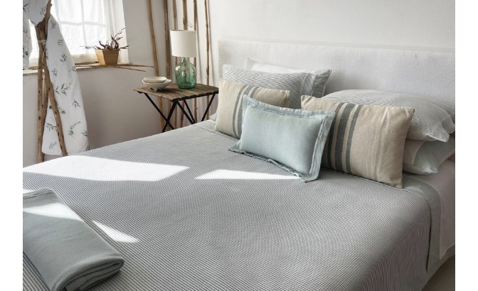 Green Detroit duvet bag set