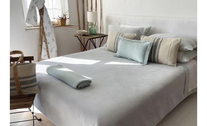 Green Detroit duvet bag set