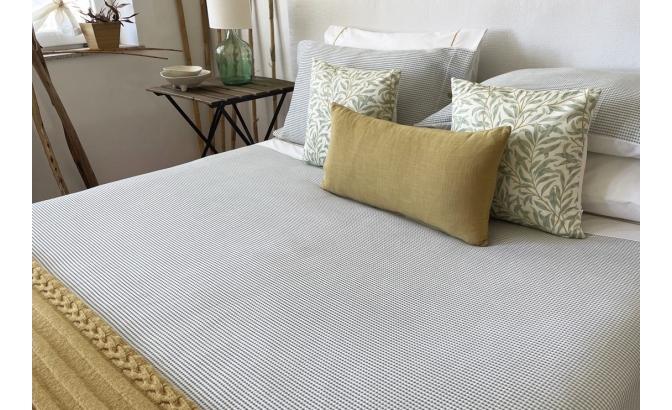 Green Detroit duvet bag set