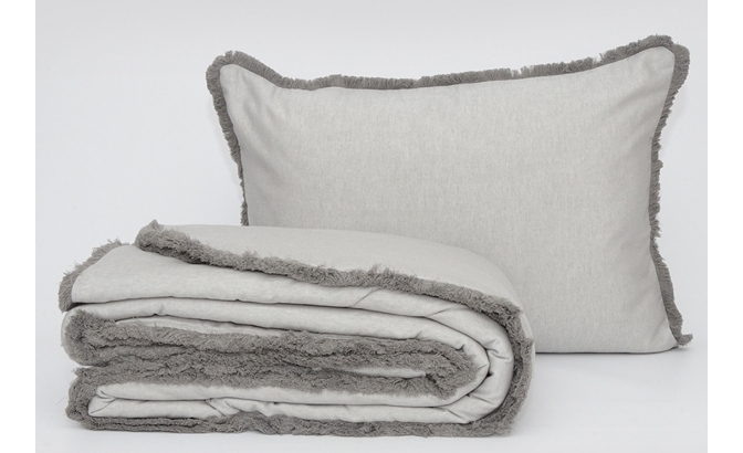 Edredón F.Alasca gris