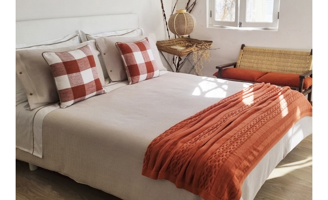 Beige Detroit duvet bag set