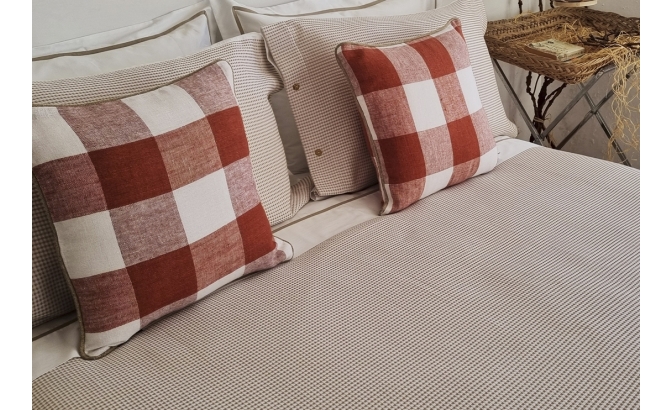 Beige Detroit duvet bag set