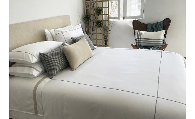 Set de housse de couette Cross vert