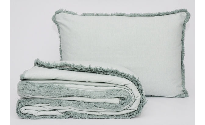 Édredon F.Alasca vert d'eau