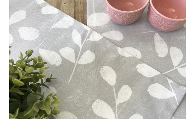 Individual Folha seca gris