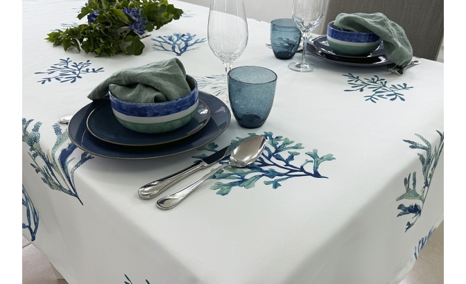 Toalha de mesa antimancha Corais