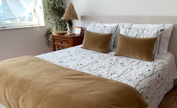 Duvet Funchal dark green