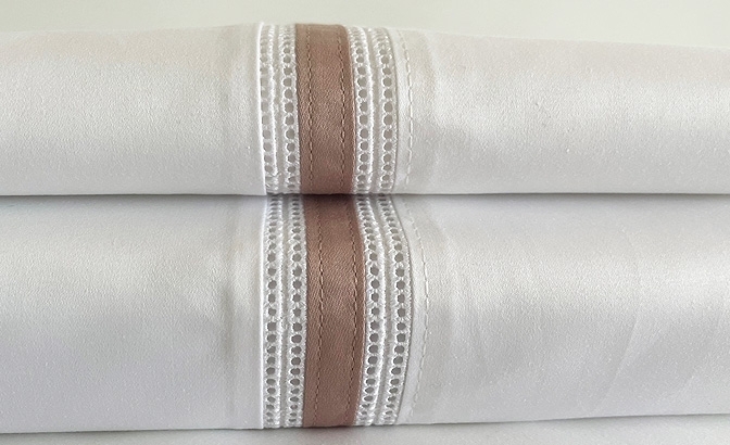 Drap de dessus avec oreillers Clara...