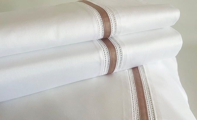 Drap de dessus avec oreillers Clara...