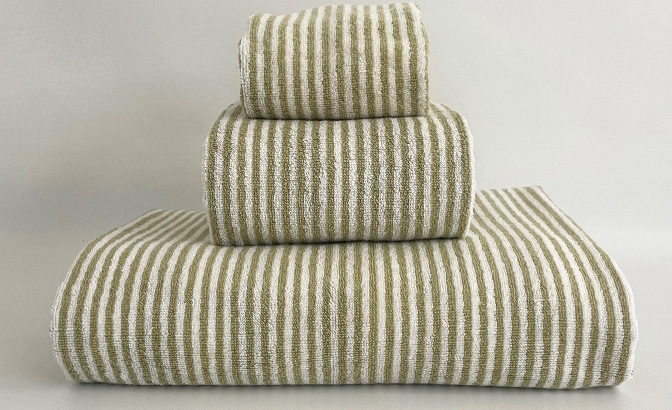 Toalhas stripes verde