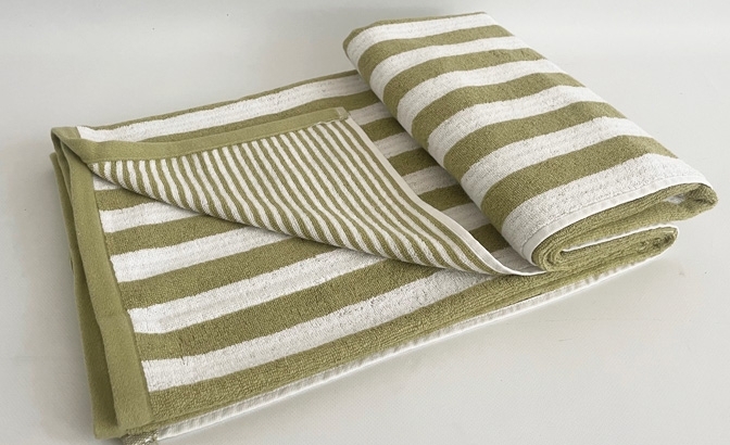 Toallas stripes verde