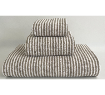 Toalhas stripes castanho