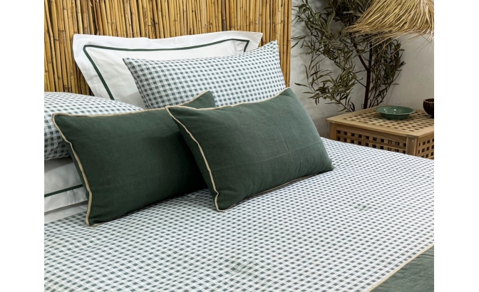 Duvet Vichy green