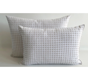 Vichy beige pillowcase