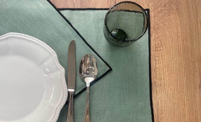 Placemat Borgo green