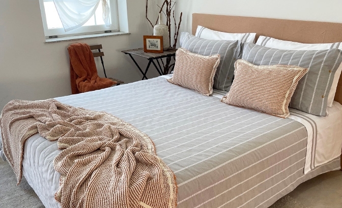 Set de housse de couette Bilbao gris