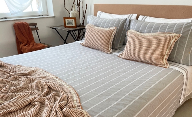 Set de housse de couette Bilbao gris