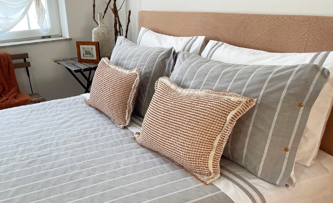 Conjunto saco edredão Bilbao cinza