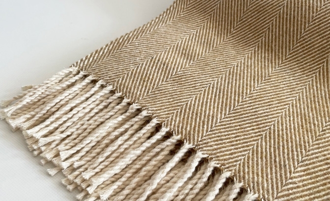 Blanket Espiga camel