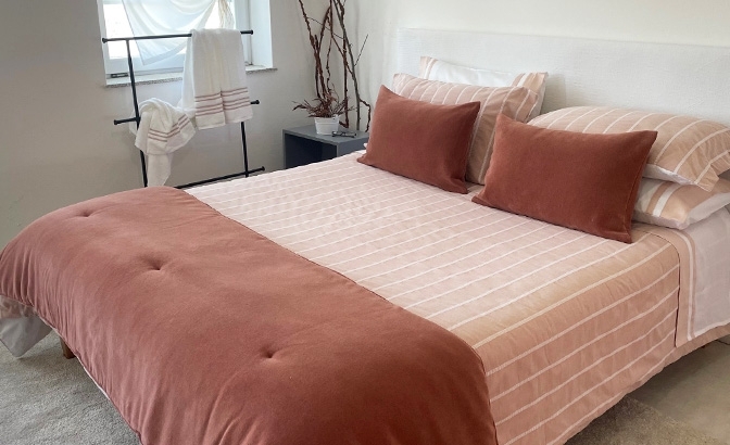 Set de housse de couette Bilbao brick