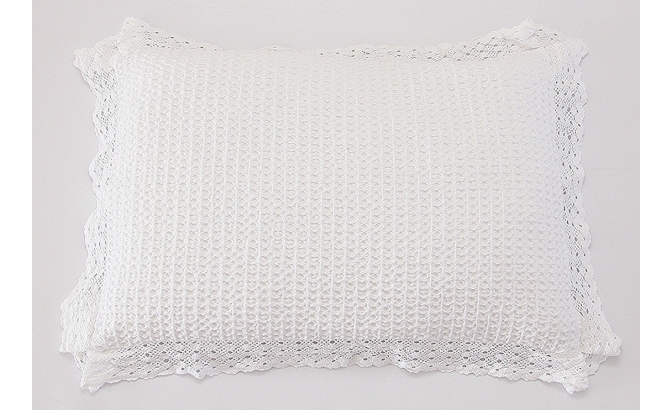 Coussin Saphire blanc