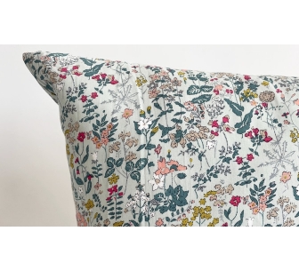 Coussin Flor eau vert