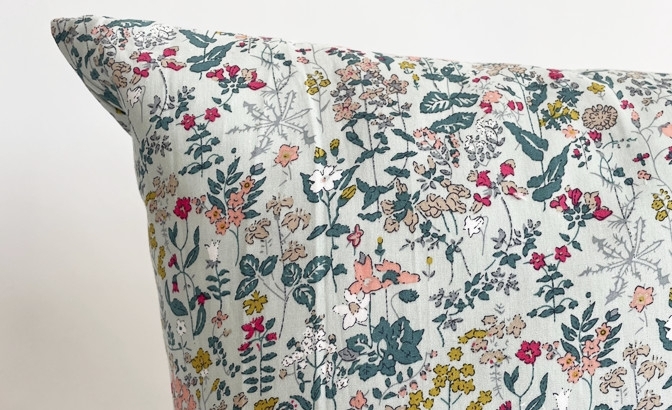 Cushion Flor water green