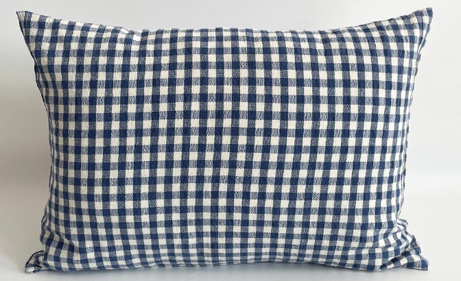 Cushion Xadrez blue