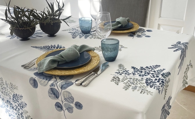 Mantel antimancha Botanico