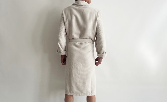 Bathrobe organic natural