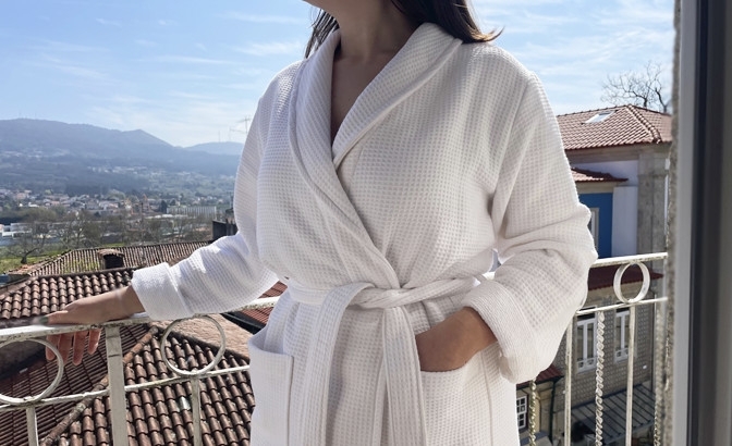 Albornoz blanco organico