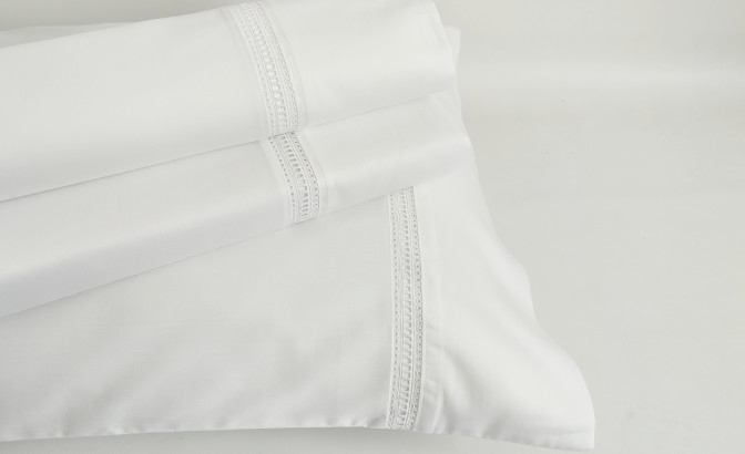 SATIN 300 threads Top sheet with...