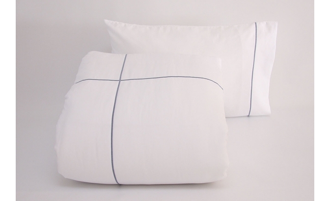 Set de housse de couette Eco Hotel bleu