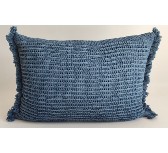 Coussin Fiora bleu