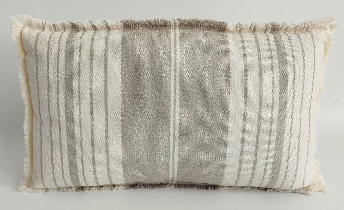 Almofada Risca taupe