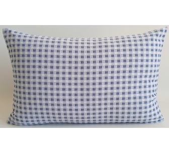 Vichy blue pillowcase