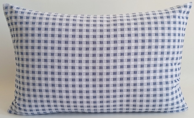 Vichy blue pillowcase